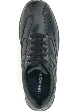 Scarpe Stringate Longford 460 Nere Vera Pelle