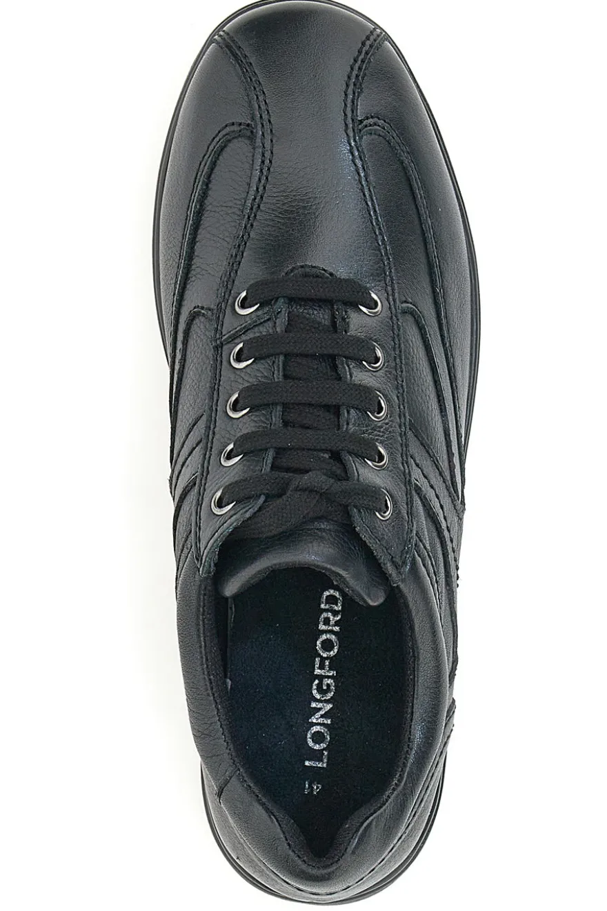 Scarpe Stringate Longford 460 Nere Vera Pelle