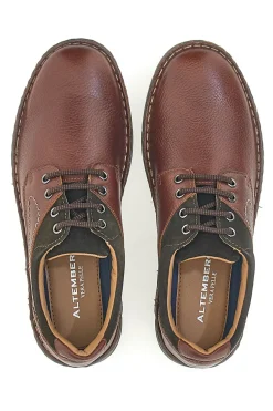Scarpe Stringate Marroni e Nere in Vera Pelle ALTEMBERG 24120