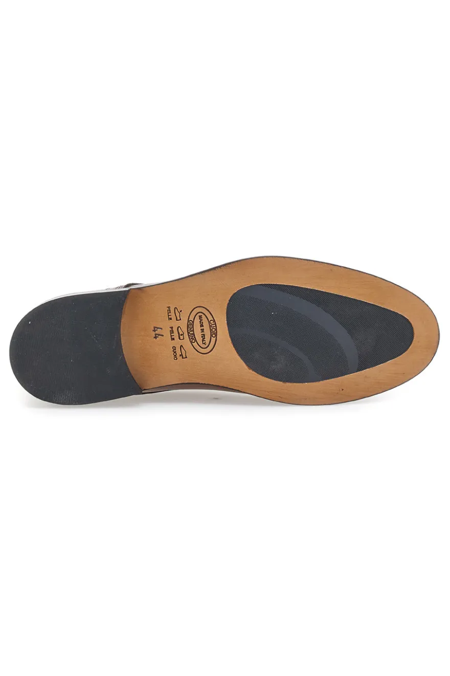 Scarpe Stringate Marroni In Vera Pelle Made In Italy Pittarello 7715
