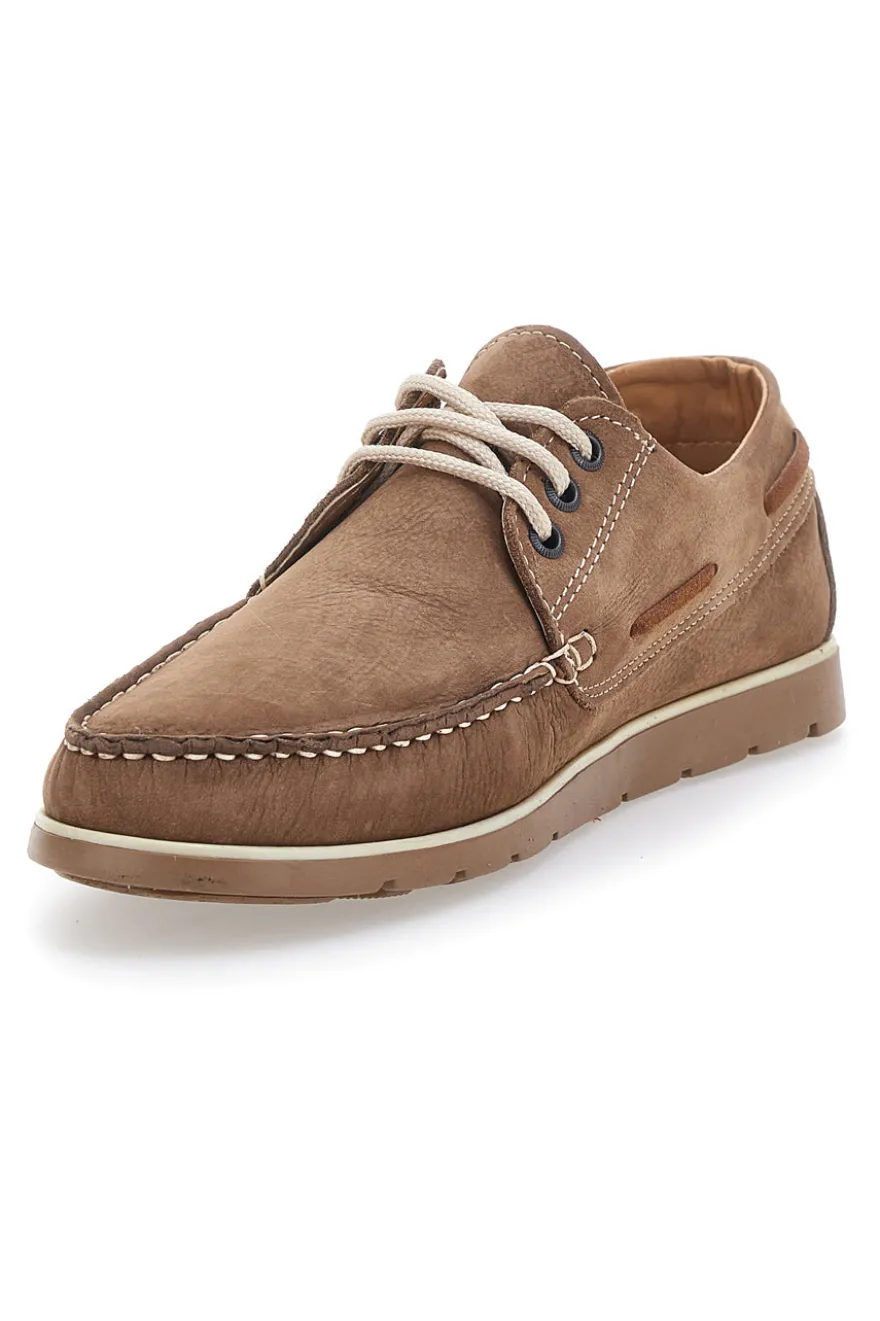 Scarpe Stringate Marroni In Vera Pelle Made in Italy Jerpoint 09