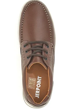 Scarpe Stringate Marroni In Vera Pelle Made in Italy Jerpoint 620