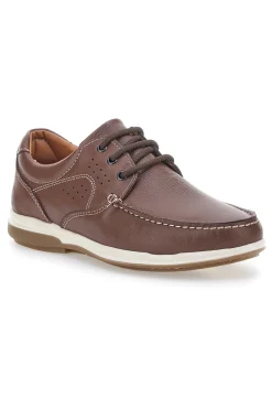 Scarpe Stringate Marroni In Vera Pelle Made in Italy Jerpoint 620