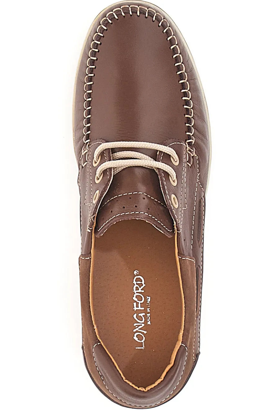 Scarpe Stringate Marroni In Vera Pelle Longford 3410