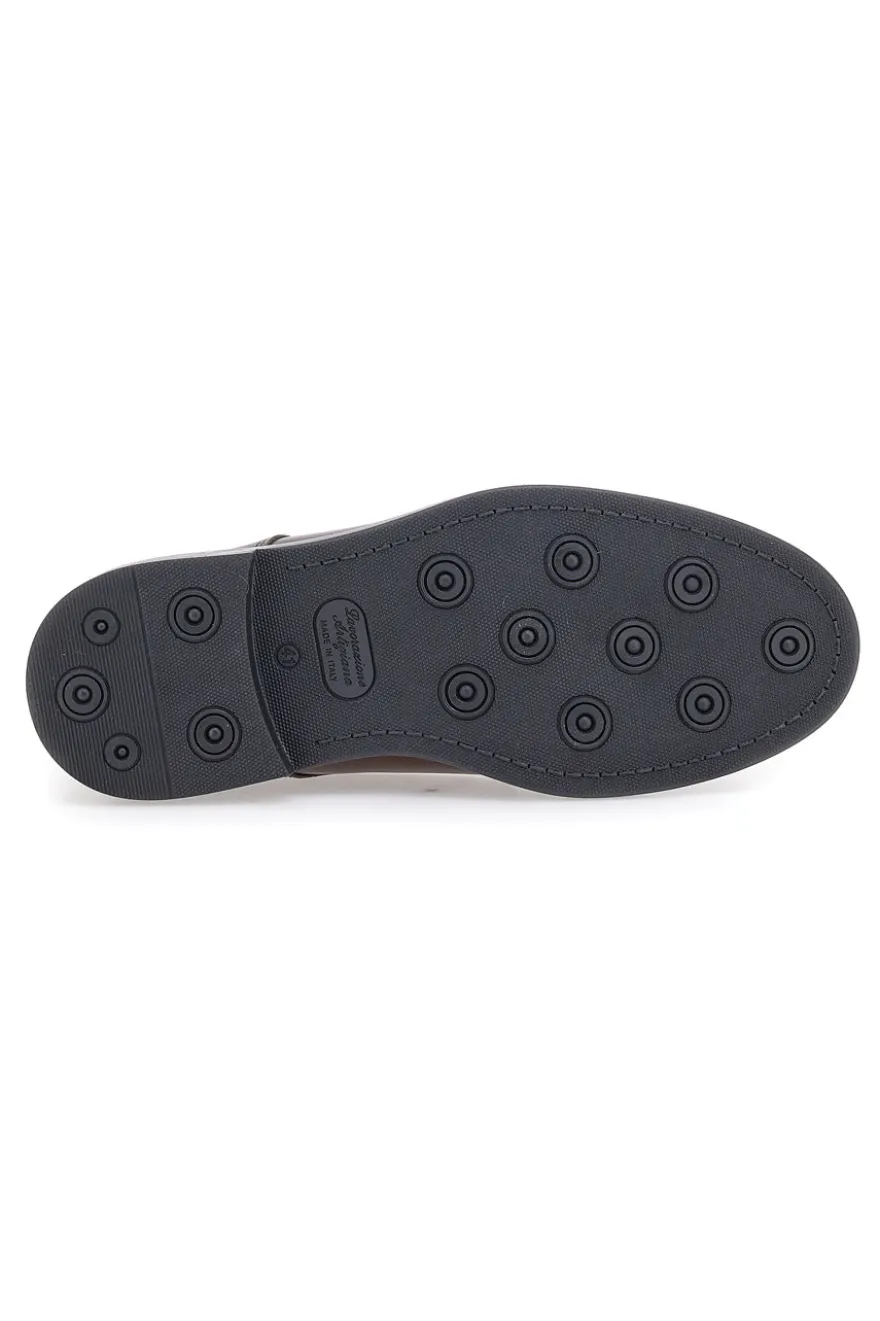 Scarpe Stringate Marroni In Pelle Pittarello 6851
