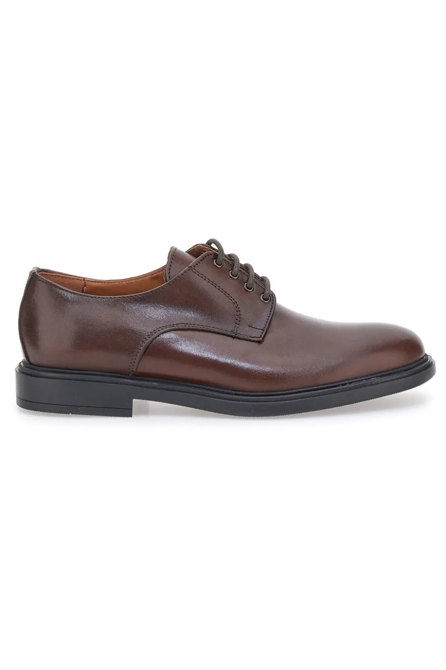 Scarpe Stringate Marroni In Pelle Pittarello 6851