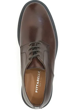 Scarpe Stringate Marroni In Pelle Pittarello 6851