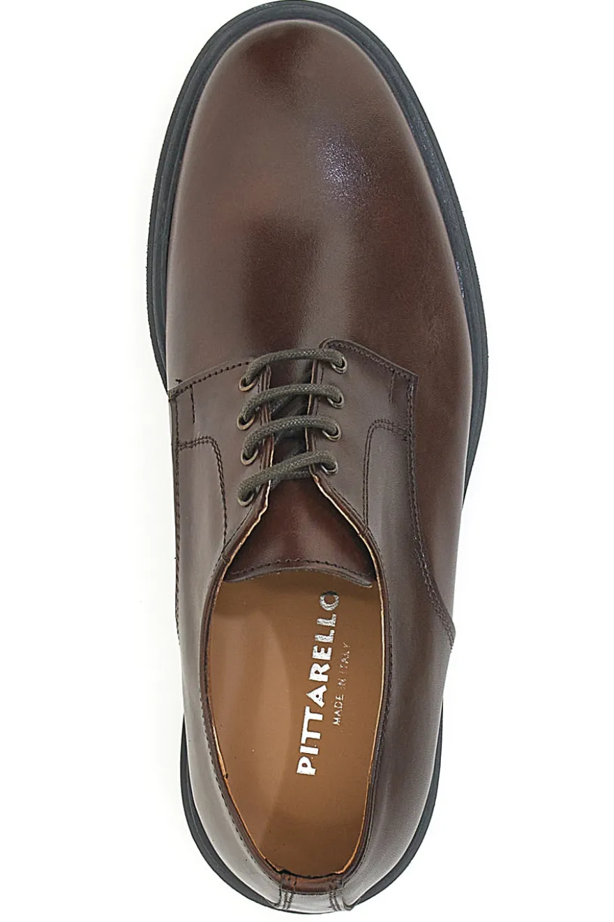 Scarpe Stringate Marroni In Pelle Pittarello 6851