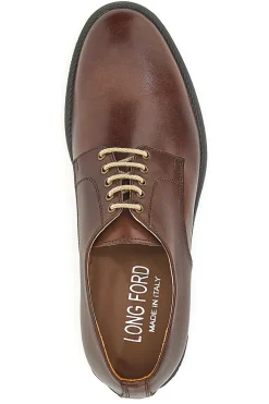 Scarpe Stringate Marroni Vera Pelle Longford 712