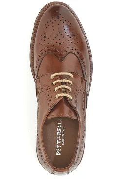 Scarpe Stringate Marroni In Vera Pelle Made in Italy Pittarello Class 06