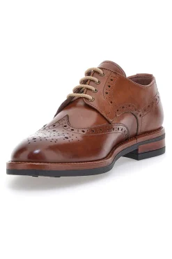 Scarpe Stringate Marroni In Vera Pelle Made in Italy Pittarello Class 06