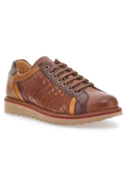 Scarpe Stringate Marroni In Vera Pelle Made in Italy Pittarello Plus PT325