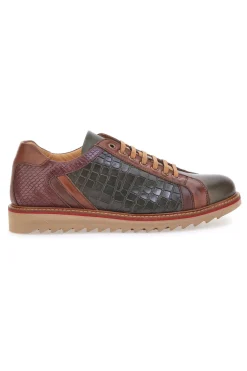 Scarpe Stringate Marroni e Verdi In Vera Pelle Made in Italy Pittarello Plus PT325