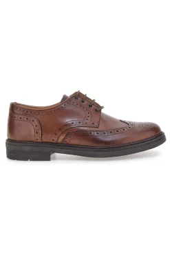 Scarpe stringate marroni brogue in vera pelle Pittarello Focus 224