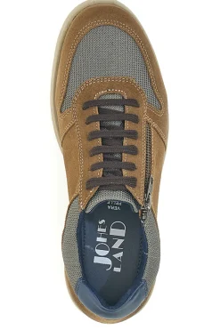 Scarpe Stringate Marroni In Vera Pelle Johes Land SP8002