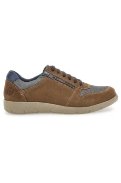 Scarpe Stringate Marroni In Vera Pelle Johes Land SP8002