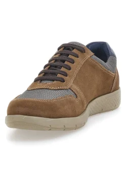 Scarpe Stringate Marroni In Vera Pelle Johes Land SP8002