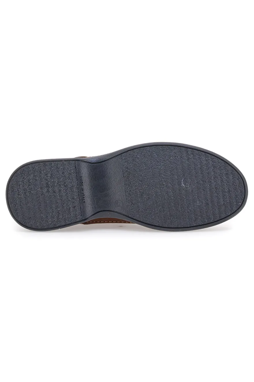 Scarpe Stringate Marroni in Vera Pelle Scamosciata Made In Italy Longford 1