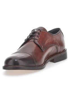 Scarpe Stringate Marroni In Pelle Made in Italy Pittarello Plus PT620