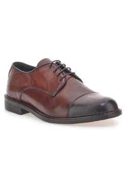 Scarpe Stringate Marroni In Pelle Made in Italy Pittarello Plus PT620