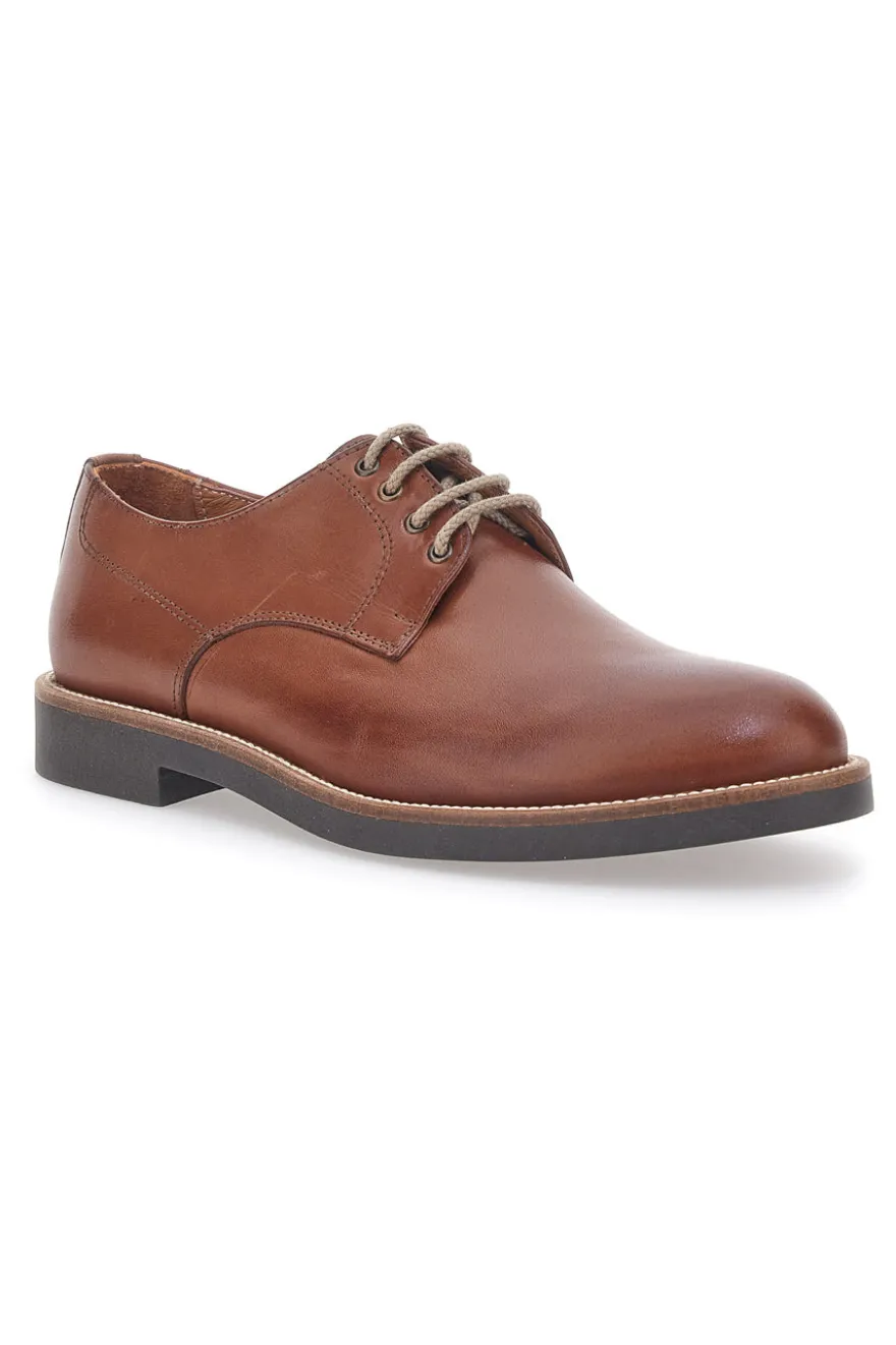 Scarpe Stringate Marroni In Vera Pelle Max Dillan 600