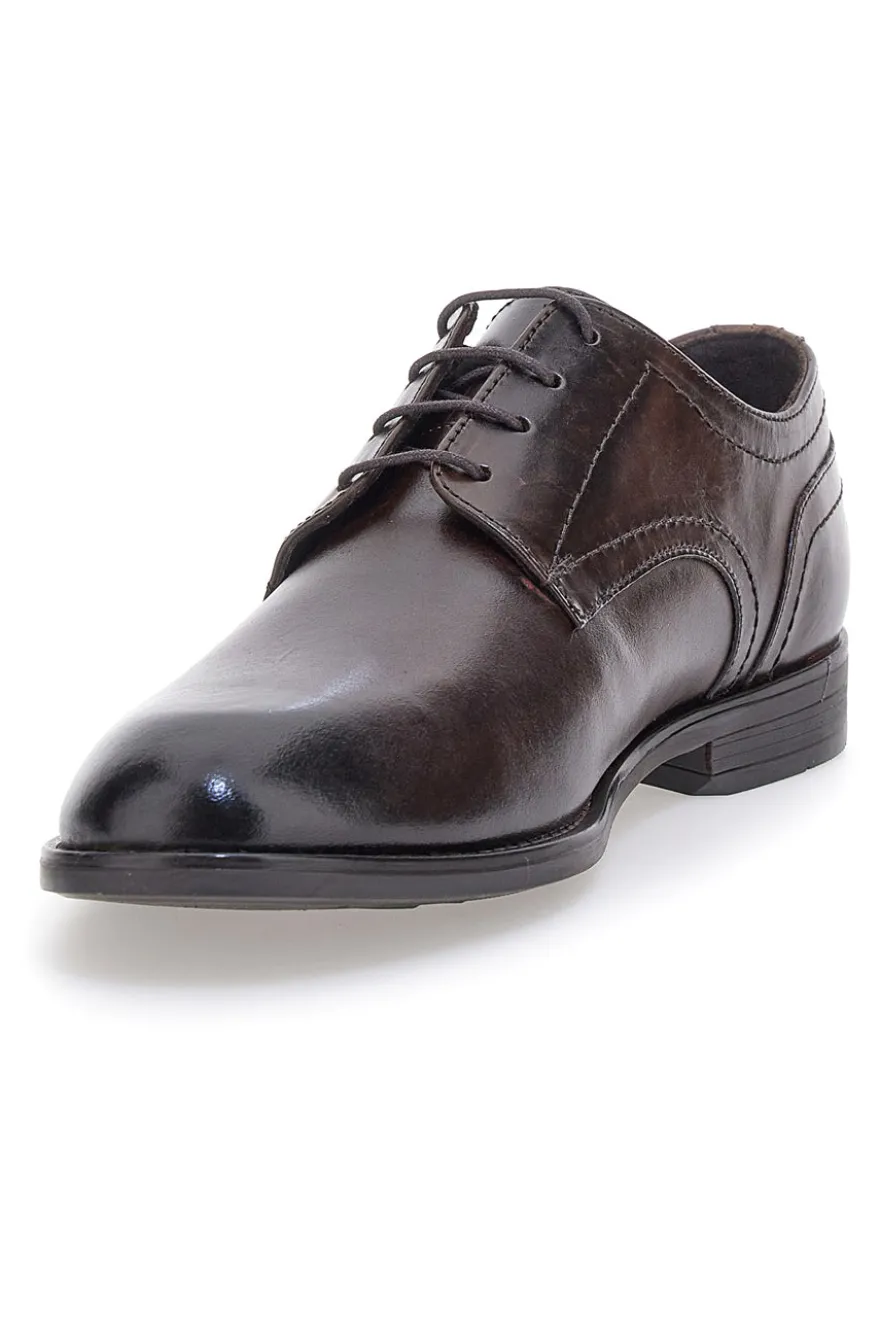 Scarpe stringate marroni vera pelle Pittarello class 300