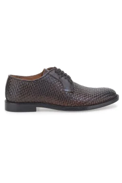 Scarpe Stringate Marroni In Vera Pelle Pittarello Class 2