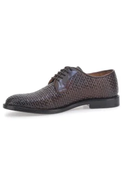 Scarpe Stringate Marroni In Vera Pelle Pittarello Class 2