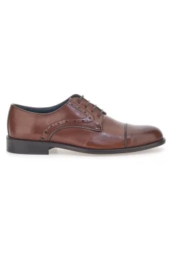 Scarpe Stringate Marroni In Vera Pelle da Uomo Pittarello 7715