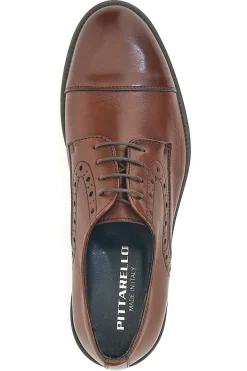 Scarpe Stringate Marroni In Vera Pelle da Uomo Pittarello 7715