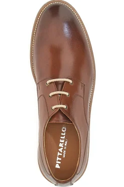 Scarpe Stringate Marroni in Vera Pelle Pittarello 8025