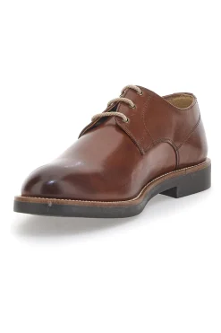 Scarpe Stringate Marroni in Vera Pelle Pittarello 8025