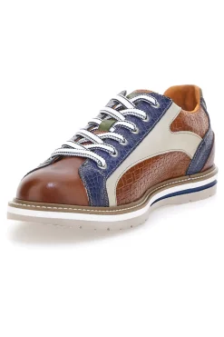 Scarpe Stringate multicolore con inserti stampa intreccio Pittarello Eco 26122858