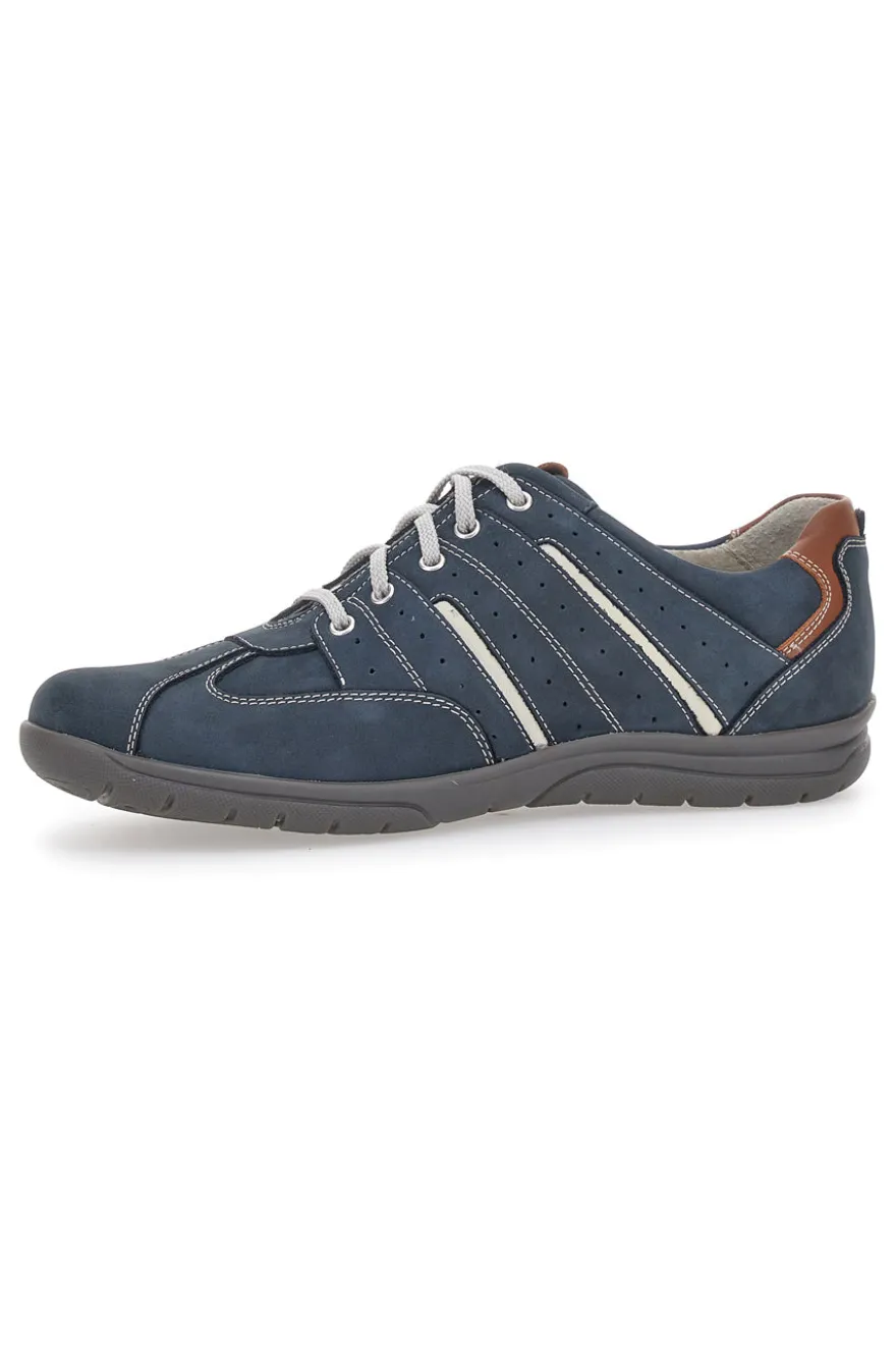 Scarpe Stringate Navy da Uomo Scamosciate Pittarello Eco 270002
