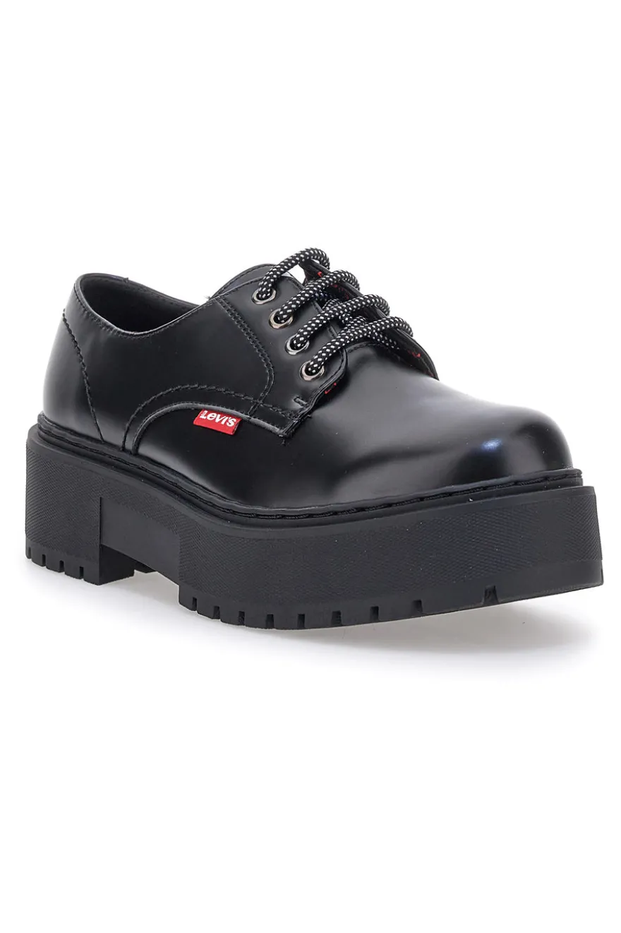 Scarpe stringate nere con platform LEVI'S PRINCE BOLD
