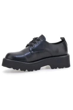 Scarpe stringate nere con suola carrarmato Me & Me 3011