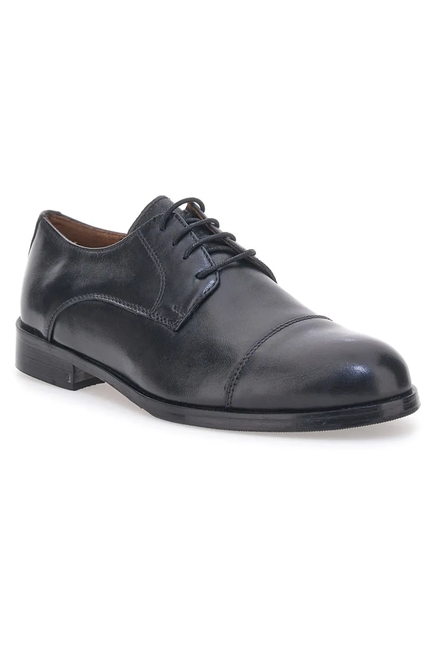 Scarpe Stringate Nere Con Lacci In Vera Pelle Pittarello Class 331