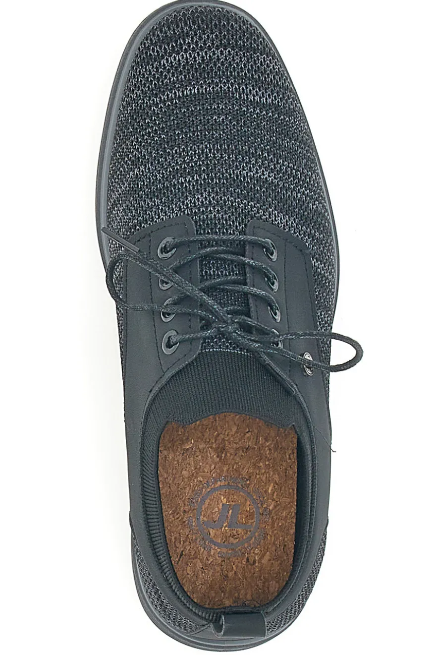 Scarpe Stringate Nere Con Tomaia Mesh Johes Land 411215