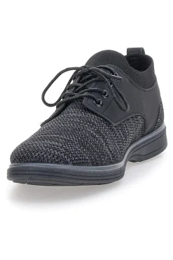 Scarpe Stringate Nere Con Tomaia Mesh Johes Land 411215