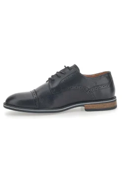 Scarpe Stringate Nere Con Ricamo All'Inglese Johes Land 188352
