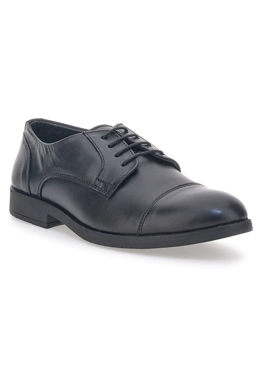 Scarpe Stringate Nere Con Suola In Gomma Max Dillan 205