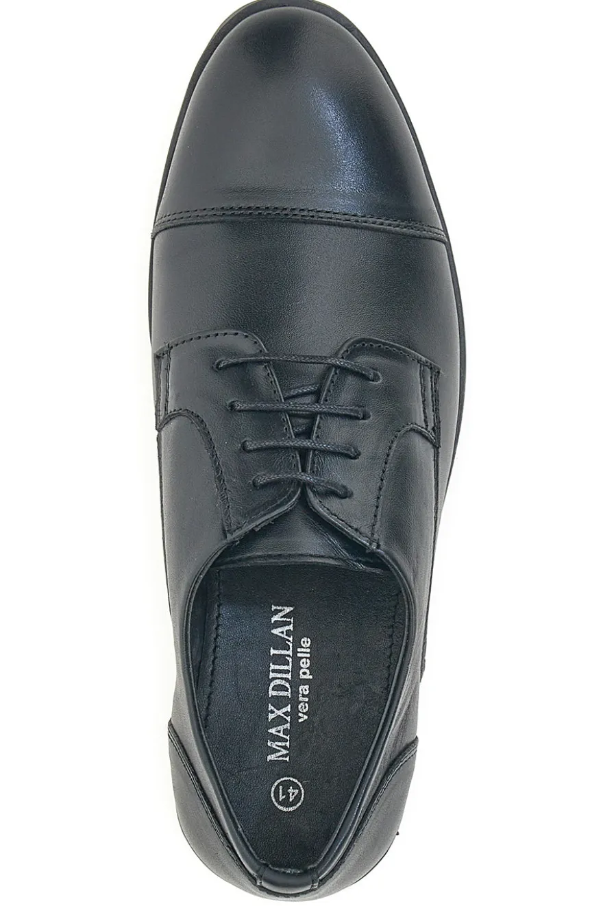 Scarpe Stringate Nere Con Suola In Gomma Max Dillan 205