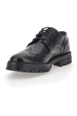 Scarpe Stringate Nere Con Decorazione Duilio Pittarello Focus 2240