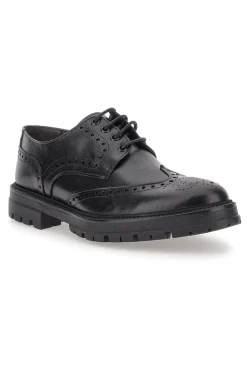 Scarpe Stringate Nere Con Decorazione Duilio Pittarello Focus 2240