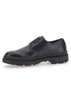 Scarpe Stringate Nere Con Punta Arrotondata Johes Land 2308105