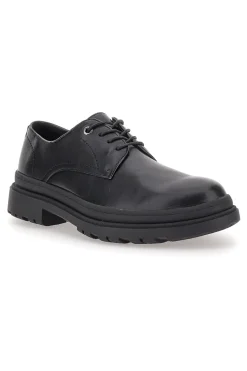 Scarpe Stringate Nere Con Punta Arrotondata Johes Land 2308105
