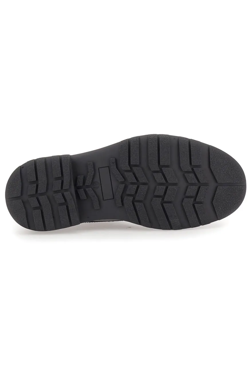Scarpe Stringate Nere Con Punta Arrotondata Johes Land 2308105