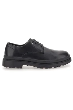 Scarpe Stringate Nere Con Punta Arrotondata Johes Land 2308105