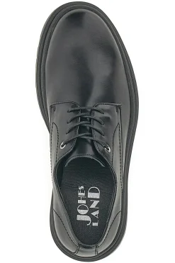 Scarpe Stringate Nere Con Punta Arrotondata Johes Land 2308105