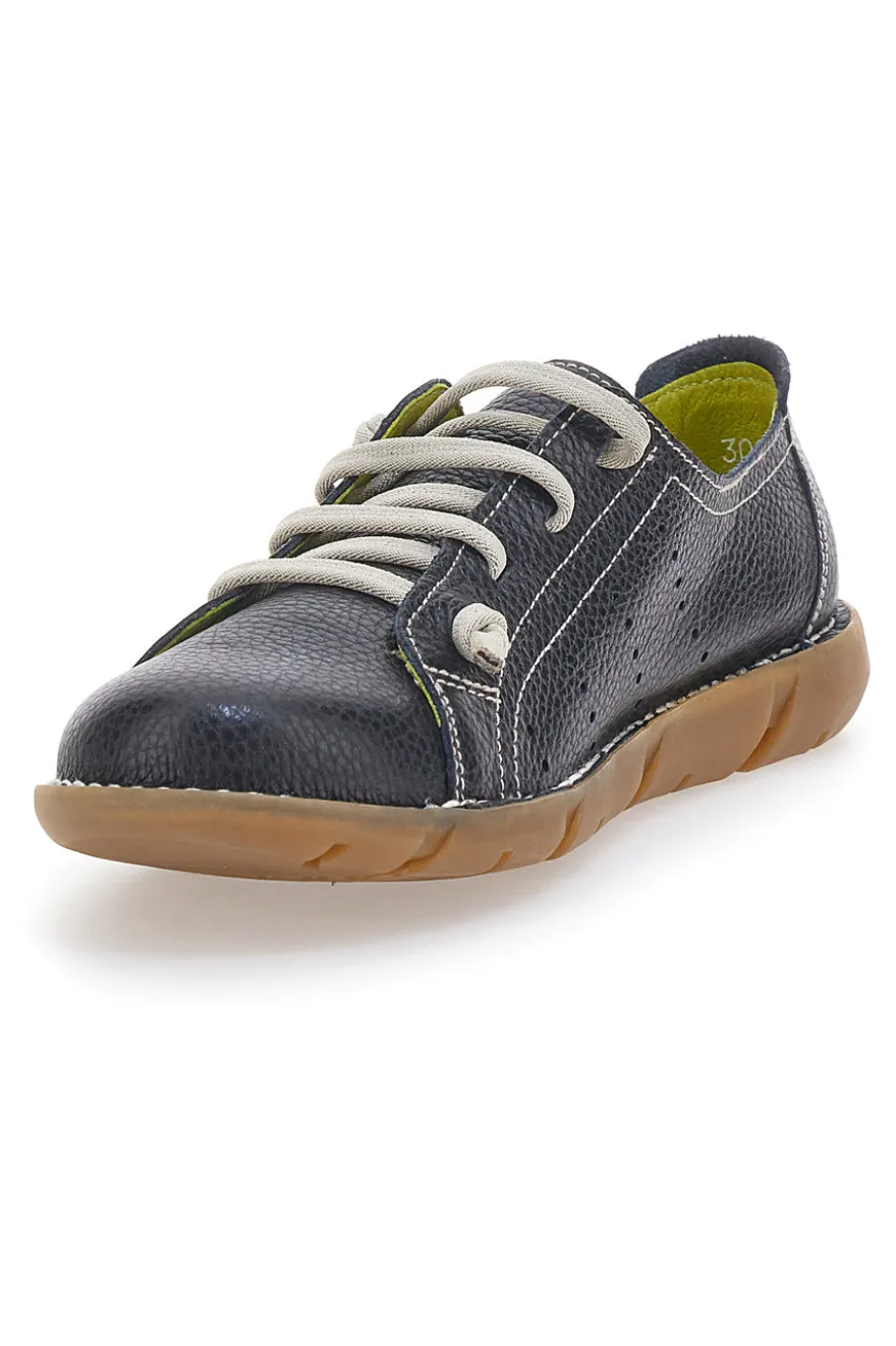 Scarpe Stringate Nere In Vera Pelle Pittarello Tierra 30234
